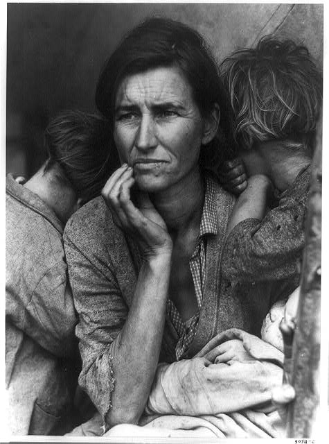 ©Dorothea Lange, 1936, Madre Migrante.