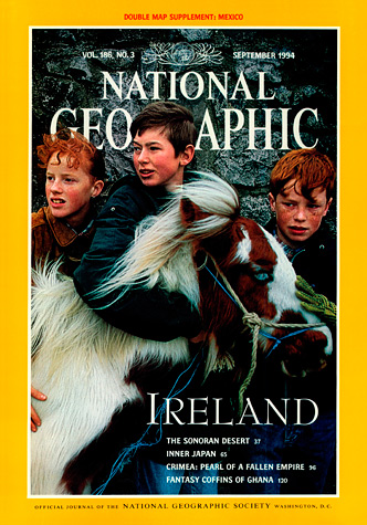 Portada de La Revista National Geographic de Septiembre de 1994 con la fotografía de Sam Abell